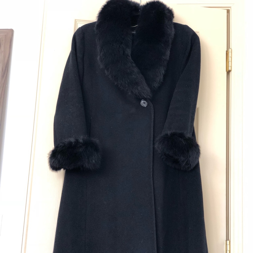 Ellen Tracy Blue Fox fur coat